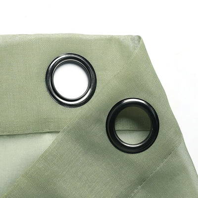 7 of 7:Sheffield 2-Pack Solid Sheer Grommet Window Panel, Sage, 76x84 Inches 