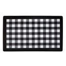 1 of 3:Buffalo Check Decorative Anti-Fatigue Mat, Black-White, 18x30 Inches 