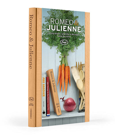 2 of 3:Planche à découper en bois Fred Romeo et Julienne, 9 x 6,25 x 1 pouces 