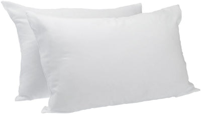 1 of 1:Valentino Twin Pack Soft Density Pillow King White - 19x35 