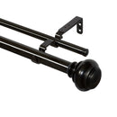 2 of 2:Buono II Decorative Double Rod & Finial Brenner, 36-72 Inches 