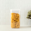 5 of 6:Home Basics Twist N’ Lock Square Food Storage Canister, Clear, 2.3 Liters 