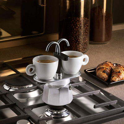 5 of 5:Bialetti Mini Express Stovetop Aluminum Espresso Percolator Maker, 2 Cups 