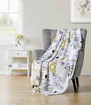 1 of 1:Couverture en peluche Hudson Essex Paris Nights, multicolore, 127 x 178 cm 