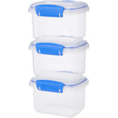 5 of 6:Sistema KLIP IT Contenedores Rectangulares para Almacenaje de Alimentos, Azul Claro, Paquete de 10 