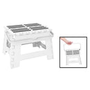 1 of 1:Simplify Step And Stow Folding Step Stool with Handle, White, 9 Inches 