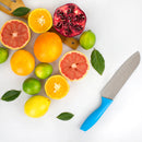 5 of 6:Home Basics 6 Stainless Steel  Knife Set with Colorful Slip Covers 