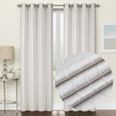 1 of 6:Mackenna Ogee Jacquard Grommet Window Panel, Neutral, 52x84 Inches 