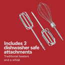 3 of 6:Hamilton Beach Electric Hand Mixer With Snap-On Storage Case, White, 275 Watts 