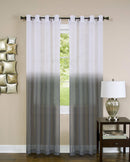 3 of 3:Panneau de fenêtre à œillets Essence Sheer Ombre, anthracite, 52 x 84 pouces 