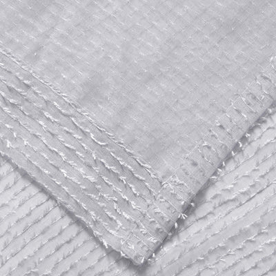6 of 6:Perry Textured Slub Sheer Grommet Window Panel, Silver, 54x84 Inches 