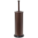 3 of 4:Brosse de toilette Home Basics en bronze avec support, 14,5 x 4,5 pouces 
