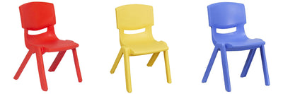1 of 1:Chaises d'apprentissage empilables en plastique pour enfants JOON, ensemble multicolore, 52,1 x 32,7 x 28 cm 
