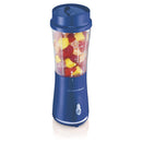 1 of 5:Hamilton Beach Single Serve Blender With Travel Lid, Blue, 14 Ounces 