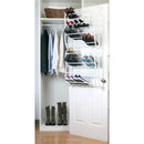 2 of 3:Simplify 36 Pair Adjustable Over the Door Shoe Rack, 24x7.5x71 Inches 
