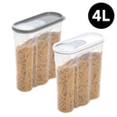 1 of 1:Simplify Deluxe Plastic Flip Lid Storage Container, Colors May Vary, 4.0 Liter, 1-Piece 