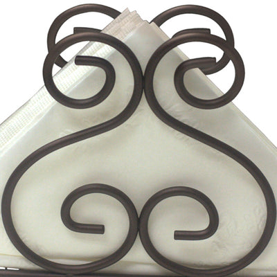 5 of 6:Porte-serviettes Home Basics Collection Scroll Bronze 