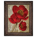 1 of 1:Premius Floral Small Traditional Framed Wall Art, Red, 9x11 Inches 