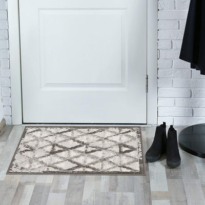 12 of 14:Achim Capri 3 Piece Rug Set, Rizzy Grey, 3-Piece Set, 2x3, 2x5, 5x7 Feet 