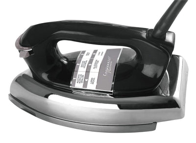 1 of 3:Continental Electric CP43001 Suela pulida Classic Dry Iron, Negro, 1000 Watt 