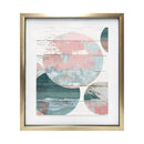 1 of 1:PREMIUS Simple Move Art mural abstrait flottant, rose-bleu, 17 x 21 pouces 