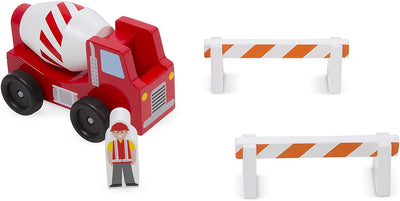 3 of 4:Melissa & Doug Construction Vehicle Wooden Play Set, 8 Pieces 