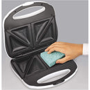 4 of 5:Proctor Silex Nonstick Electric Sandwich and Turnover Maker, White 