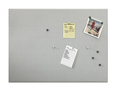 1 of 2:Umbra Bulletboard Magnetic Bulletin Board with Pushpins and Magnets, Silver, 15x21 Inches 