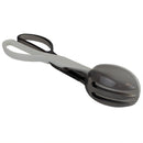 1 of 6:Home Basics Heavy Duty Plastic Salad Tongs, White-Gray, 11.5x2.5x3 Inches 