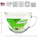 2 of 4:Kitchen Classics Glass Measruing Batter Bowl, Mix and Measure, 2 Quart 