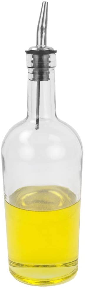 2 of 10:Distributeur d'huile d'olive rond Home Basics, transparent, 530 ml 