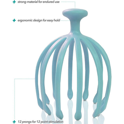 2 of 5:Bioswiss Head and Scalp Acupressure Massager and Scratcher, Green 