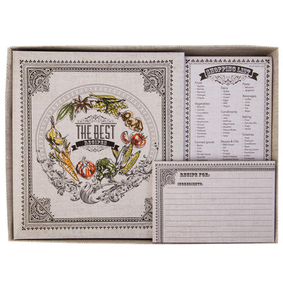 3 of 8:CR Gibson My Best DIY Recipe Book Journal Set, 5 pièces 