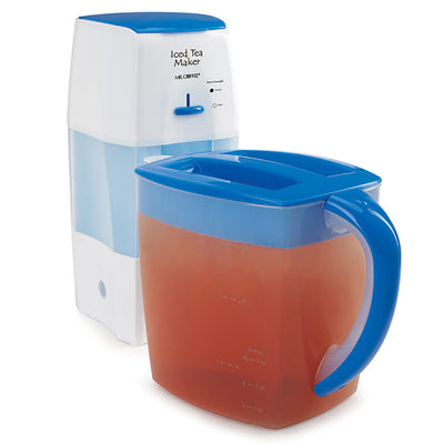 1 of 3:Mr. Coffee Ice Tea Maker with Brewing Strength, Blue, 3 Quarts 