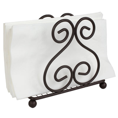 2 of 6:Porte-serviettes Home Basics Collection Scroll Bronze 