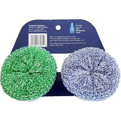 2 of 3:Dawn EZ Grip Mesh Scrubbers, 2 Pack, Assorted Colors 