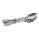 1 of 1:Lot de 12 cuillères à thé robustes en acier inoxydable - Argent 