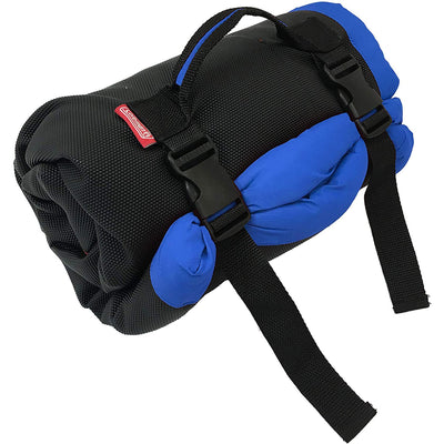2 of 2:Coleman Large Dog Bed for Travel, Roll Up Foldable Packable Pet Mat Travel Beds, Blue 