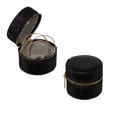 1 of 4:Ruby + Cash Circle Travel Jewelry Accessory Organizer, Black 