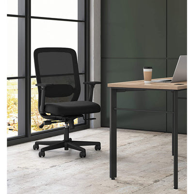 2 of 5:Silla para computadora HON Exposure Mesh Task con brazos ajustables en 2 direcciones, color negro 