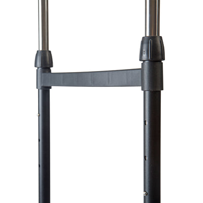 4 of 4:Simplify Double Tier Adjustable Height Rolling Garment Rack, Black 