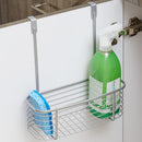 2 of 4:Home Basics Delta Steel Over the Cabinet Basket, Silver, 11x4.25x12.5 Inches 