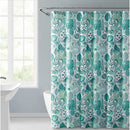 1 of 1:Seaside Villa Ivory Coast Dobby Shower Curtain, Teal, 72x72 Inches 