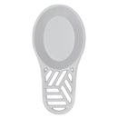 2 of 5:Home Basics Cast Iron Lines Design Spoon Rest, Gray, 7.5x3.5x1.3 Inches 