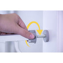 4 of 7:Regalo Easy Step 38.5-Inch Extra Wide Walk Thru Baby Gate, Includes 6-Inch Extension Kit, White 