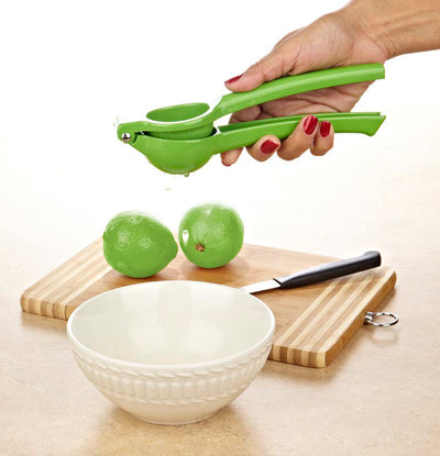 2 of 2:Kitchen Details Exprimidor manual de limas manual, verde, 7.9x2.3x1.57 pulgadas 