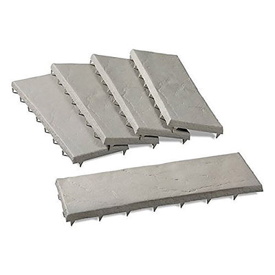 6 of 9:Emsco Trimfree Lawn Border Pavers, 10 Feet, 5-Pack, Slate Gray 