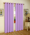 1 of 1:Melanie Faux Silk Panel With 8 Grommets, Lilac, 55x84 Inches 