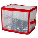 1 of 5:Home Basics Zippered Christmas Light Organizer, Red, 12.6x11x11 Inches 