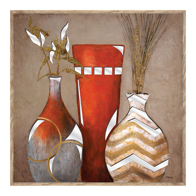 1 of 1:Vases Premius Portofino II avec découpes miroir, 35 x 35 cm 